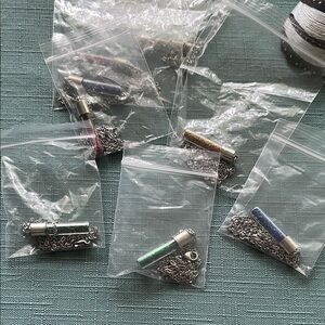 Colorful Vial Pendant Necklaces